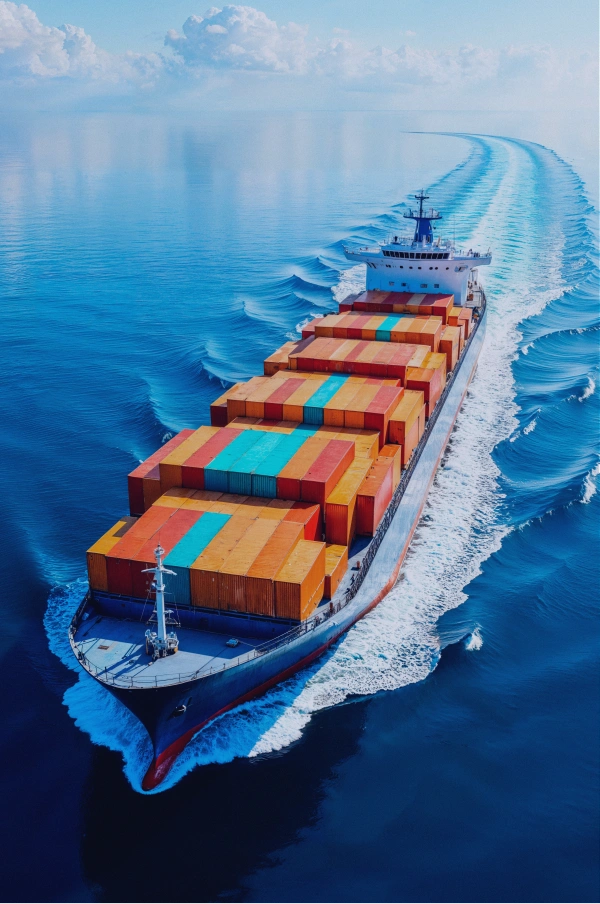 Un barco o buque de carga